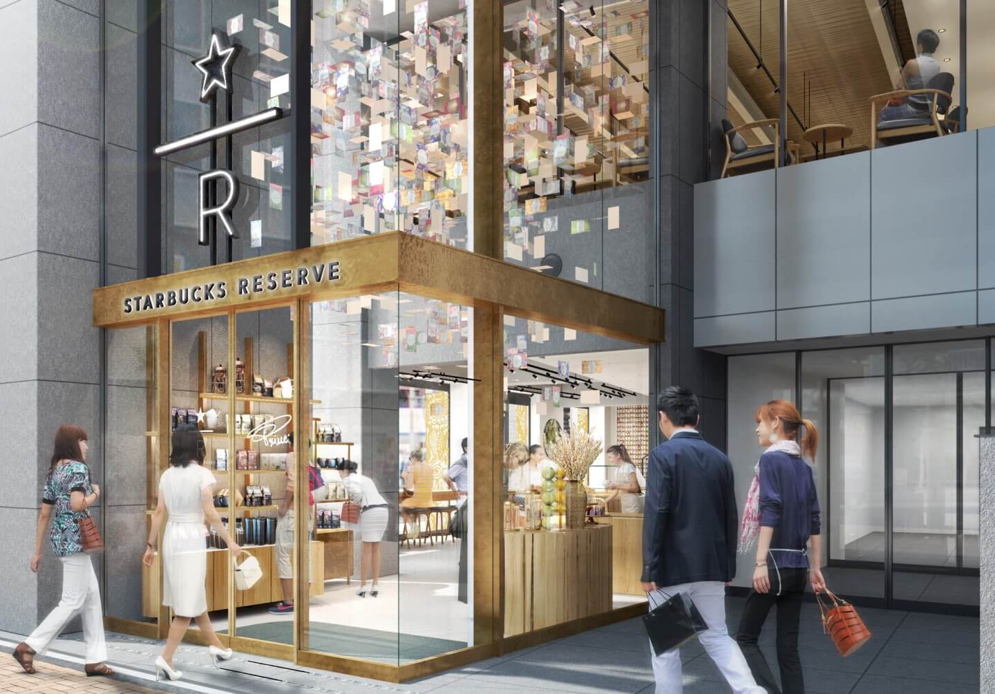 「スターバックス リザーブ® ストア 銀座マロニエ通り」外観
