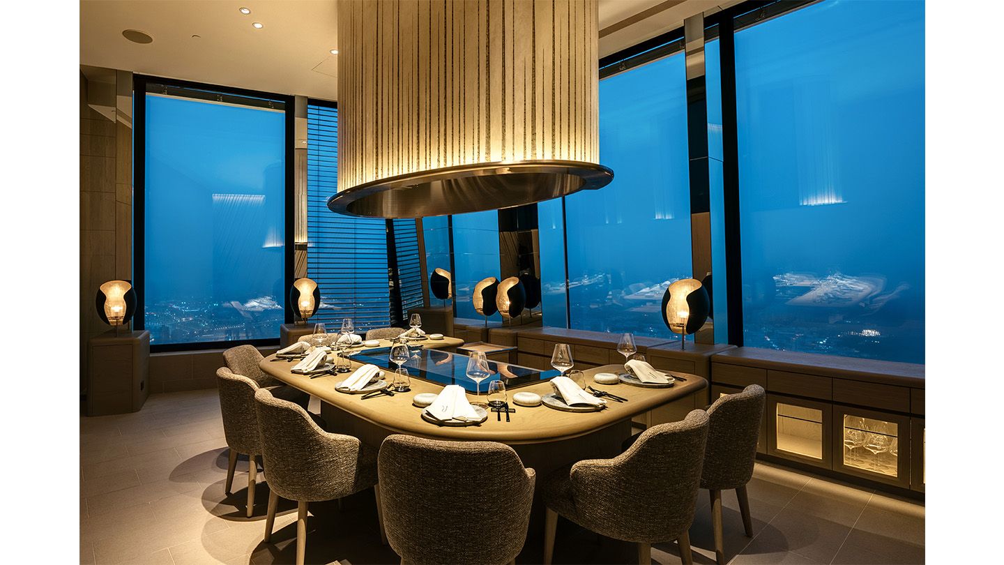 「THE UKAI TAIPEI」の店内