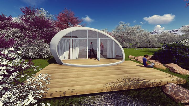 広々とした室内にシャワーとトイレが完備された「レインドロップ」