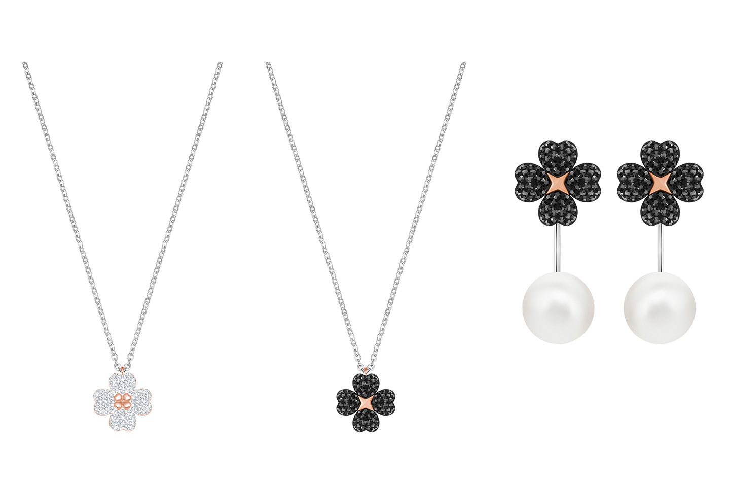 左から/「Latisha」ペンダント¥18,500・ピアス¥16,500