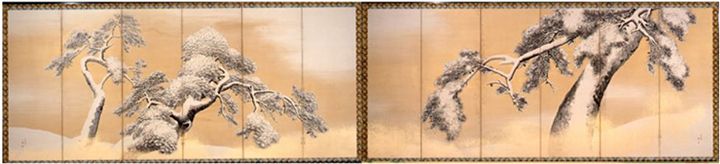 国宝「雪松図屏風」円山応挙筆