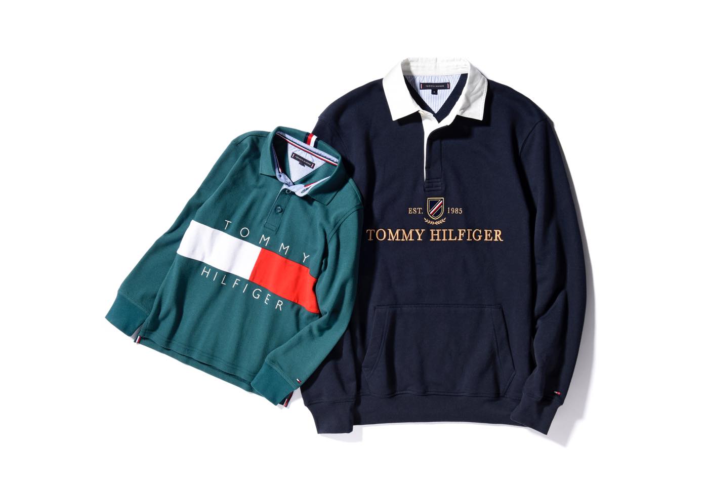 大人ラガーシャツ¥16,000※10月発売予定 子どもポロシャツ¥6,500(参考色。お店での展開はネイビー。)※9月発売予定(トミー ヒルフィガー カスタマーサービス)