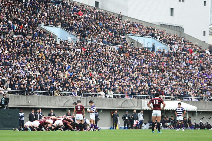12月1日に行われた早明戦。秩父宮ラグビー場は満員の観客で溢れていた。写真:アフロスポーツ