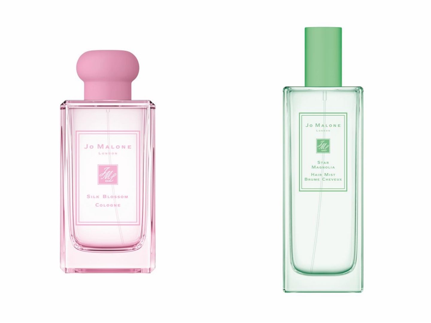 (左)シルク ブロッサム コロン 100ml ¥16,800 (右)スター マグノリア ヘア ミスト 50ml ¥6,800