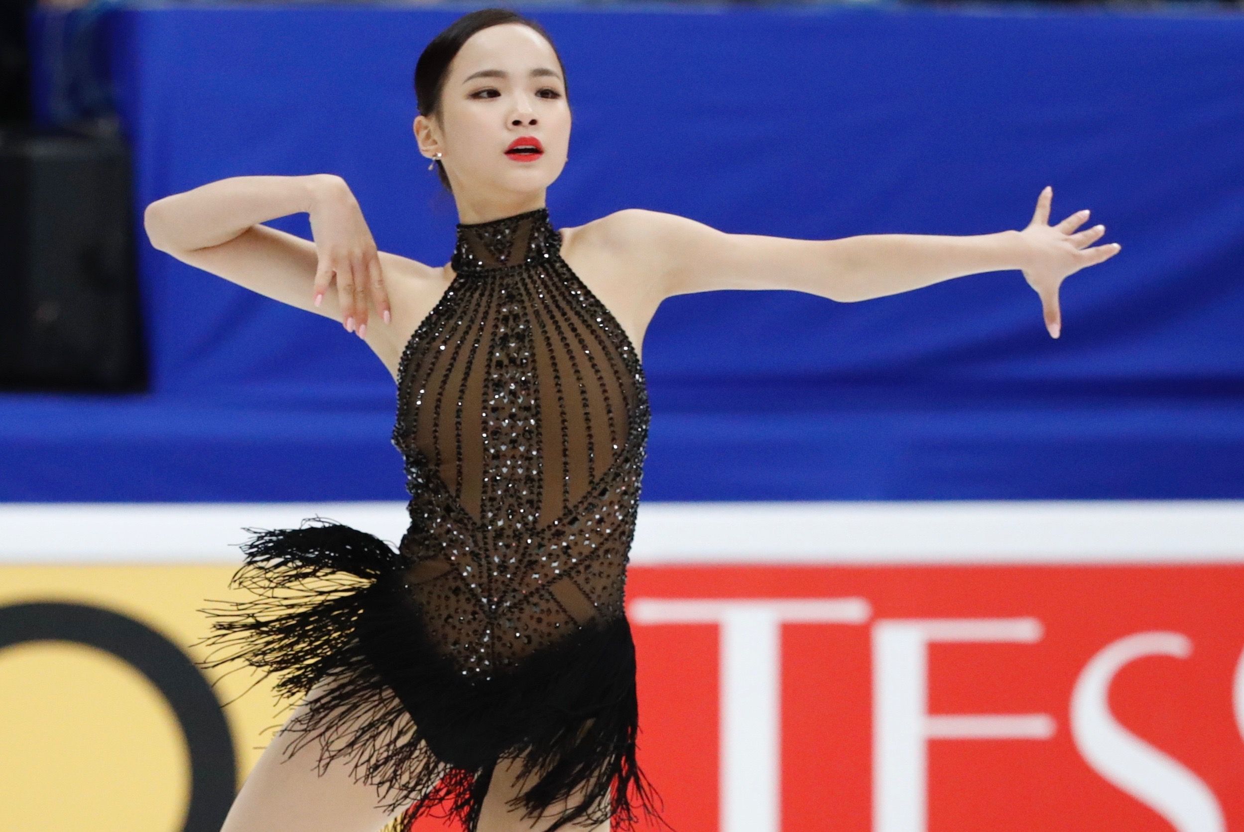演技するイム・ウンス選手