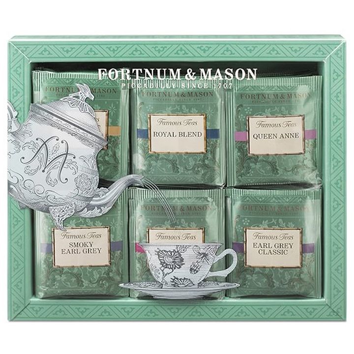 「フォートナム&メイソン Famous Teas ティーバッグ ギフト セット 60個入り」値段 ¥4,528