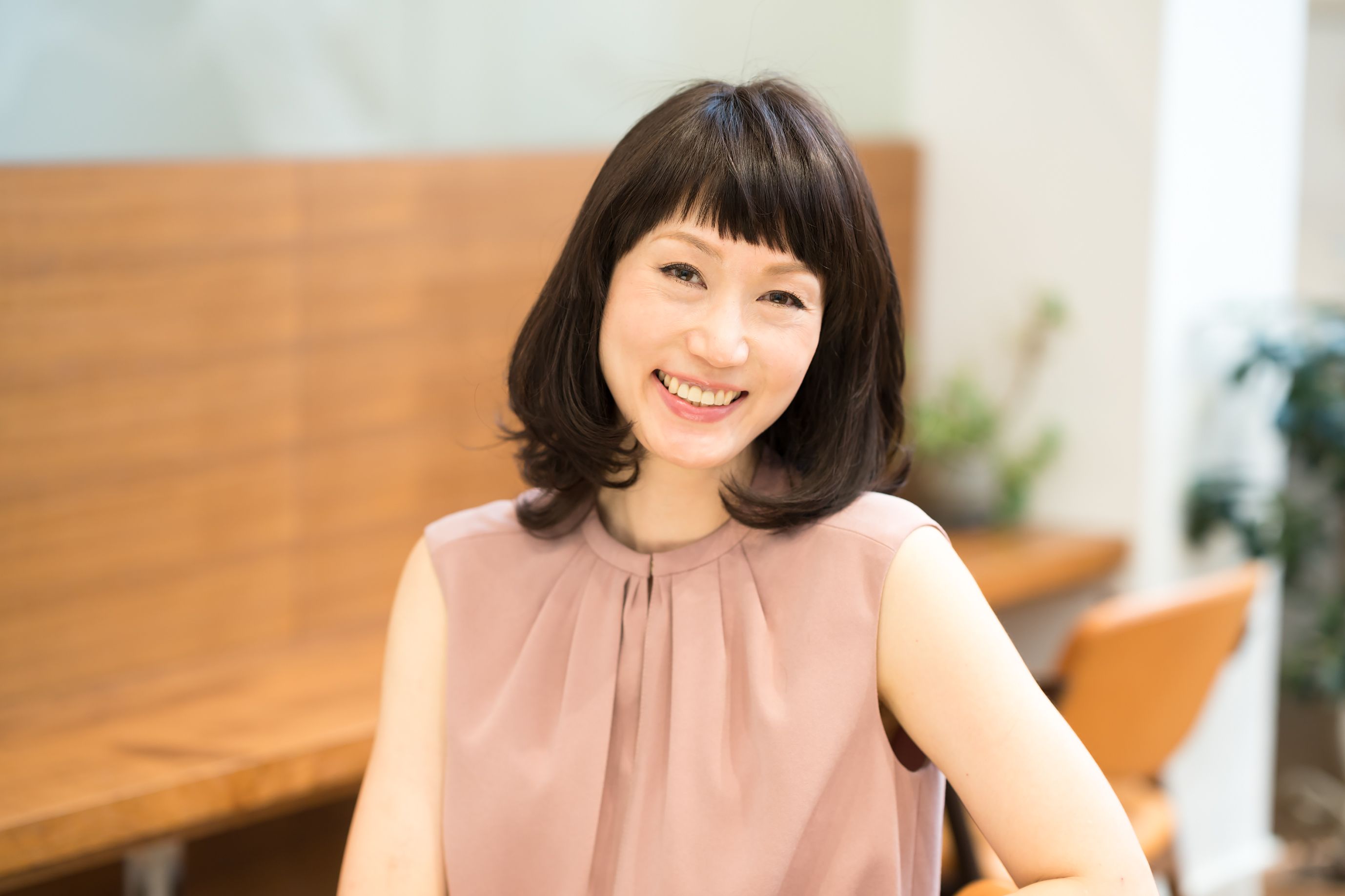 ■厚めにとったぱっつん前髪