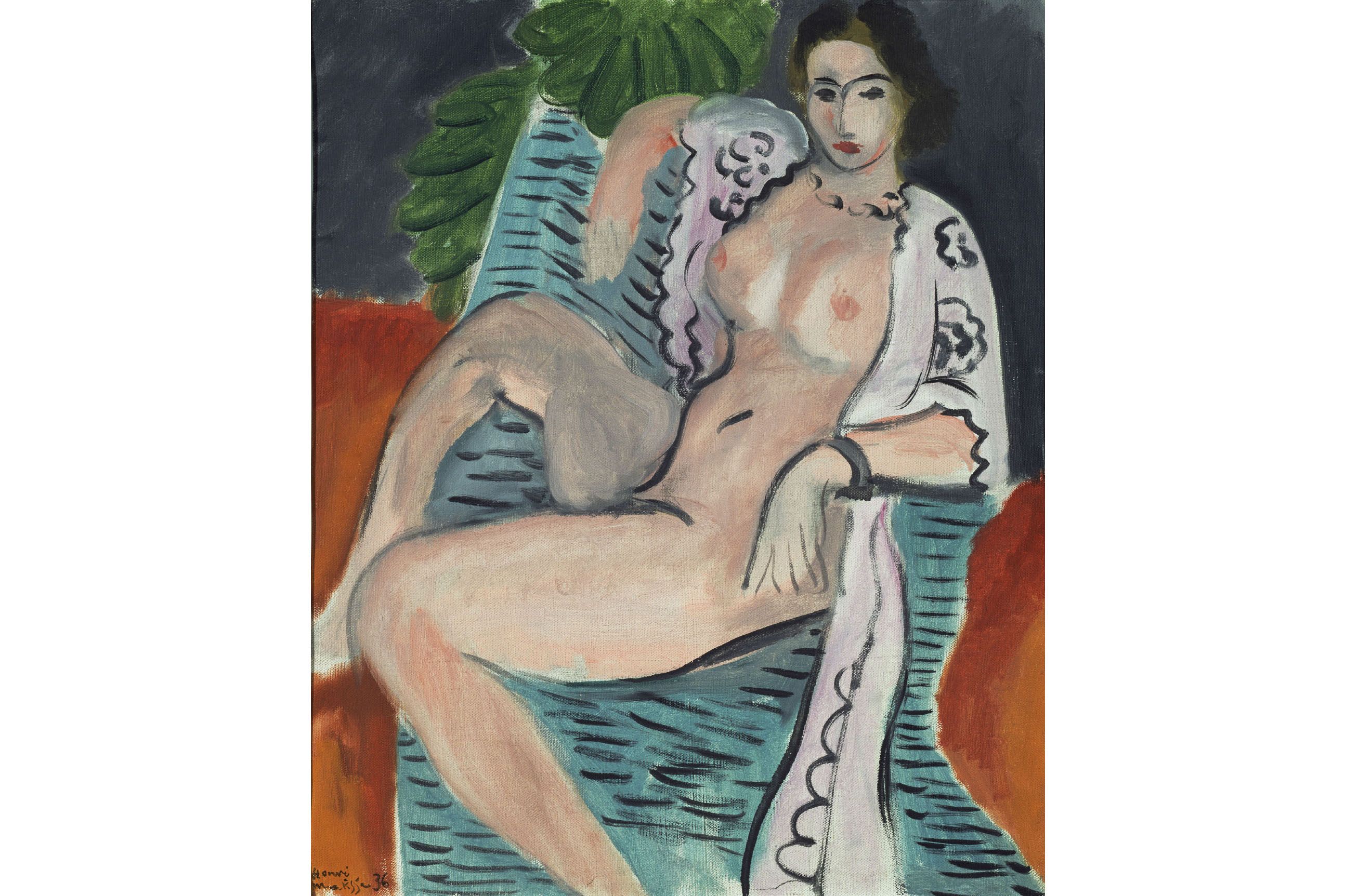 アンリ・マティス 《布をまとう裸婦》 1936年 油彩/カンヴァス 45.7×37.5cm Tate:Purchased 1959 image © Tate,London 2017