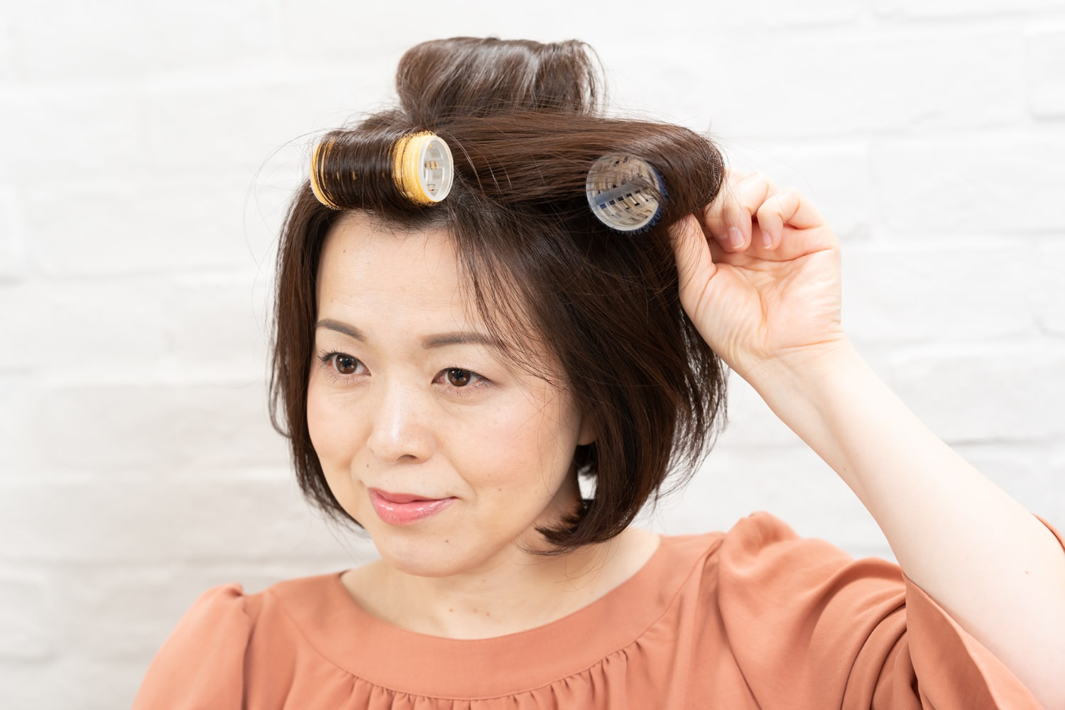 両サイドも同じように巻く。
