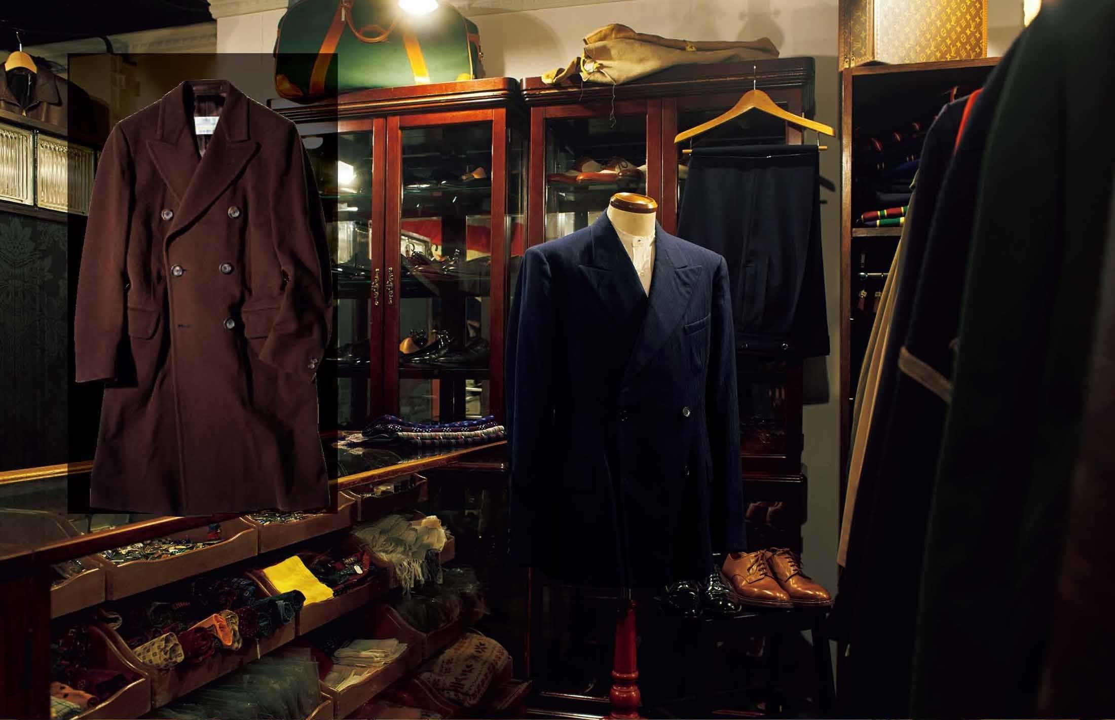 都内に数店のイギリス物を中心としたヴィンテ ージショップを展開する「スミス・ブロス」に よるメンズの専門店。〝アクアスキュータム〟 のダブルのチェスターフィールドコートは、トレ ンチコートで知られる同ブランドの、仕立て 服店の出自を感じさせる一着。¥68,000
住所:東京都渋谷区渋谷1-22-4
TEL:03-3409-8822
営業時間/12:00~20:00 不定休12:00~20:00 不定休
