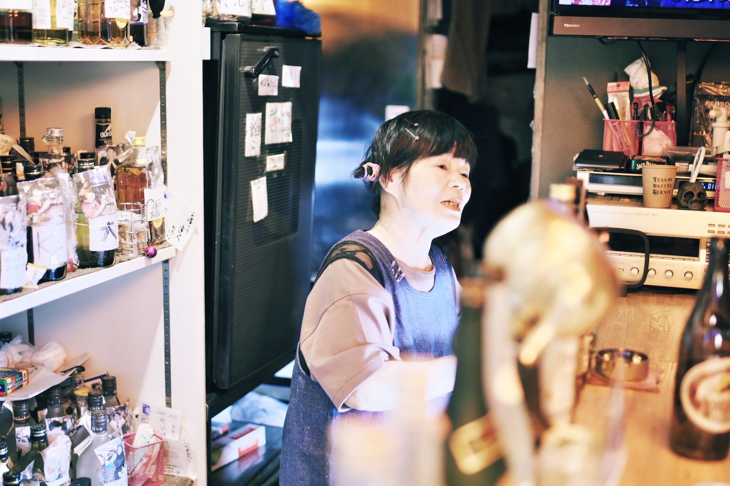 この店をオープンした当時を「若さってばかよね。勢いだけでお店出しちゃったんだから」とビンコママ