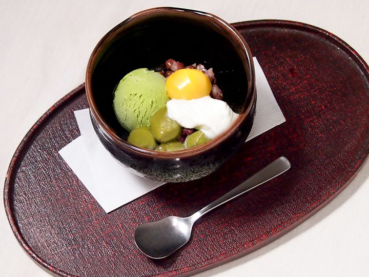茶団子抹茶ぜんざい¥648