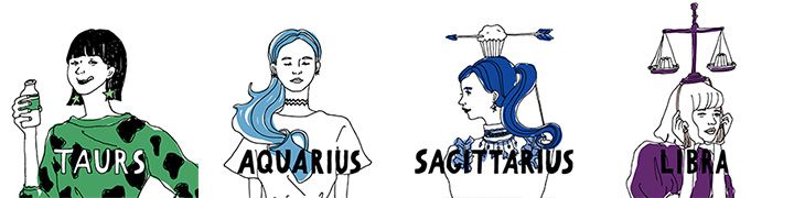 第8位から11位は、牡牛座・水瓶座・射手座・天秤座の女性