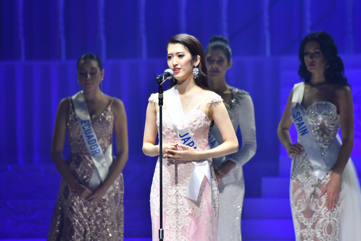 2018ミス・インターナショナル日本代表の杉本雛乃さん。