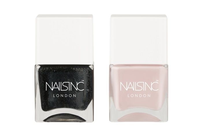 ネイルズ インク スーパー セクシー ストロング ネイルポリッシュ デュオ キット 各14ml ¥3,550 写真左から/POWER SUITS YOU(パワー スーツ ユー)、SILHOUETTE(シルエット)※2019年10月1日(火)発売