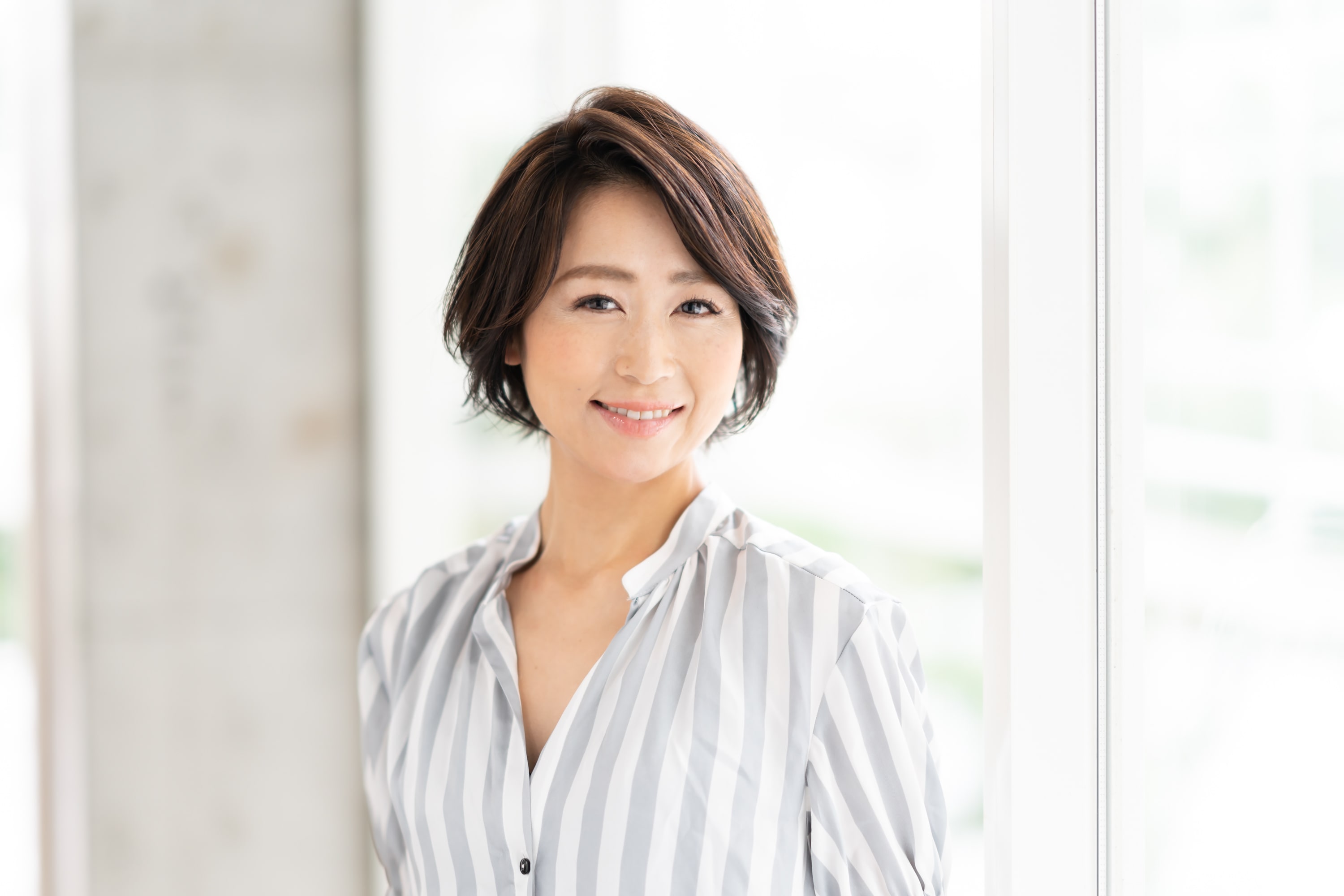 ■顎のラインも隠せる大人のショートボブ