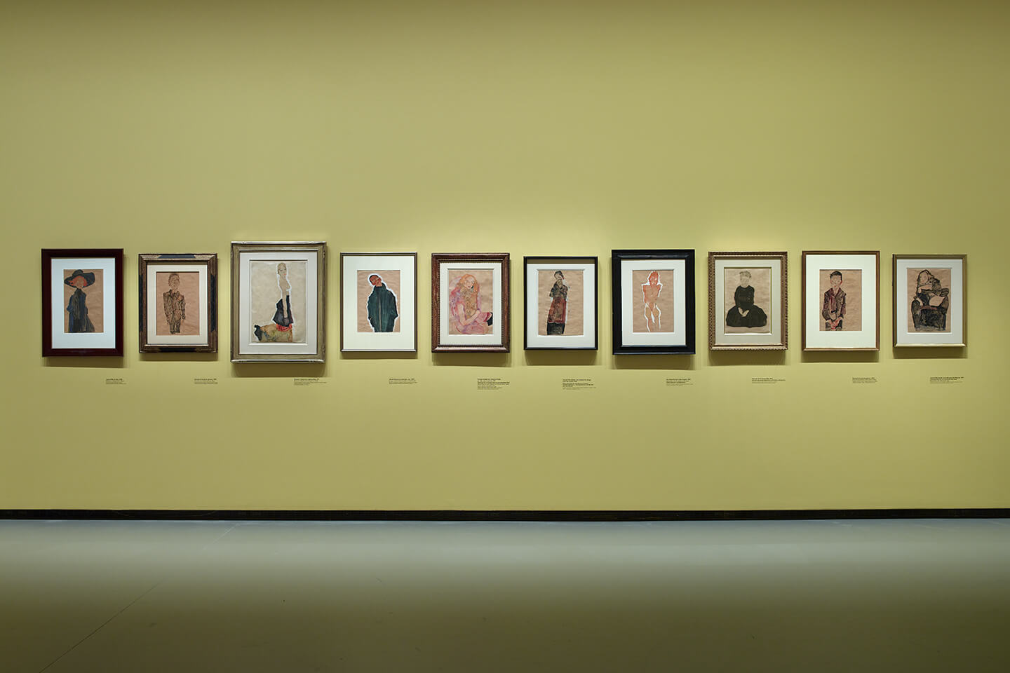 シーレの展覧風景