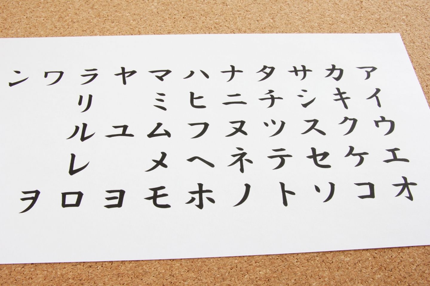 カタカナは適切なところで使いましょう