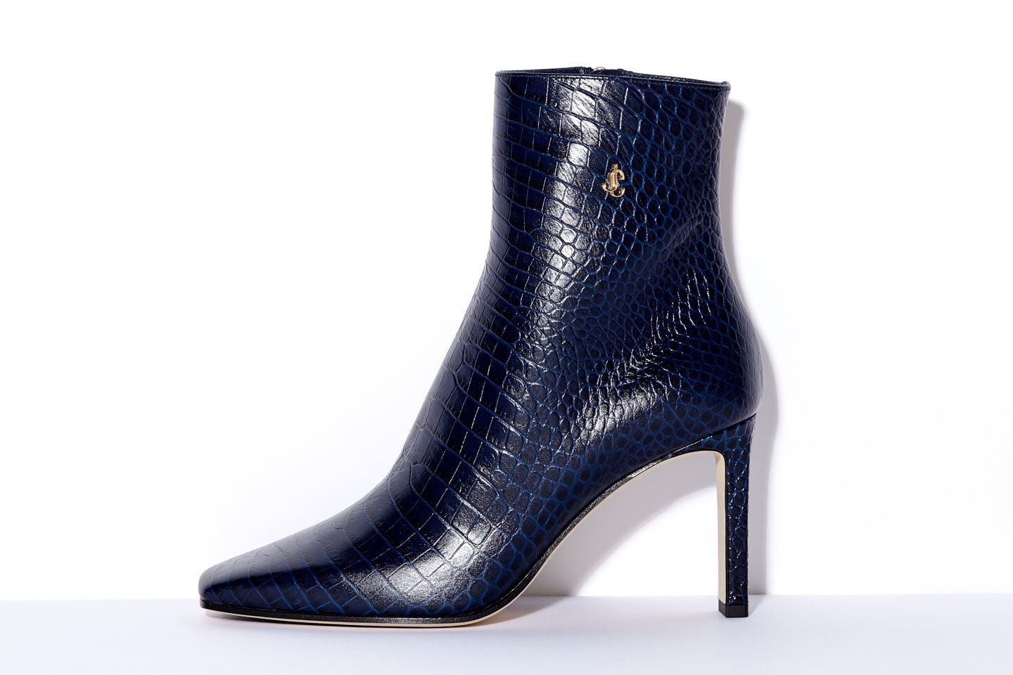ブーツ「MINORI(ミノリ)」各¥148,000【ヒール8.5cm】 ネイビー