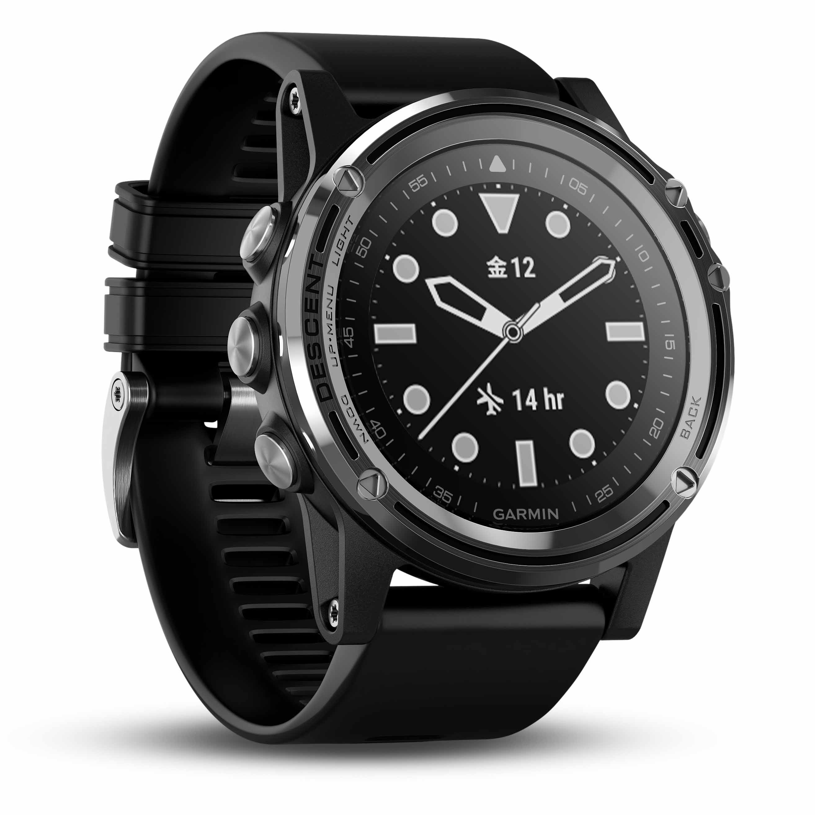 ●ステンレススチールベゼル、FRPケース×バンド(QuickFit対応シリコン)●100m防水 ●ケースサイズ/51×51×17.5mm ¥128,000(ガーミンジャパン)