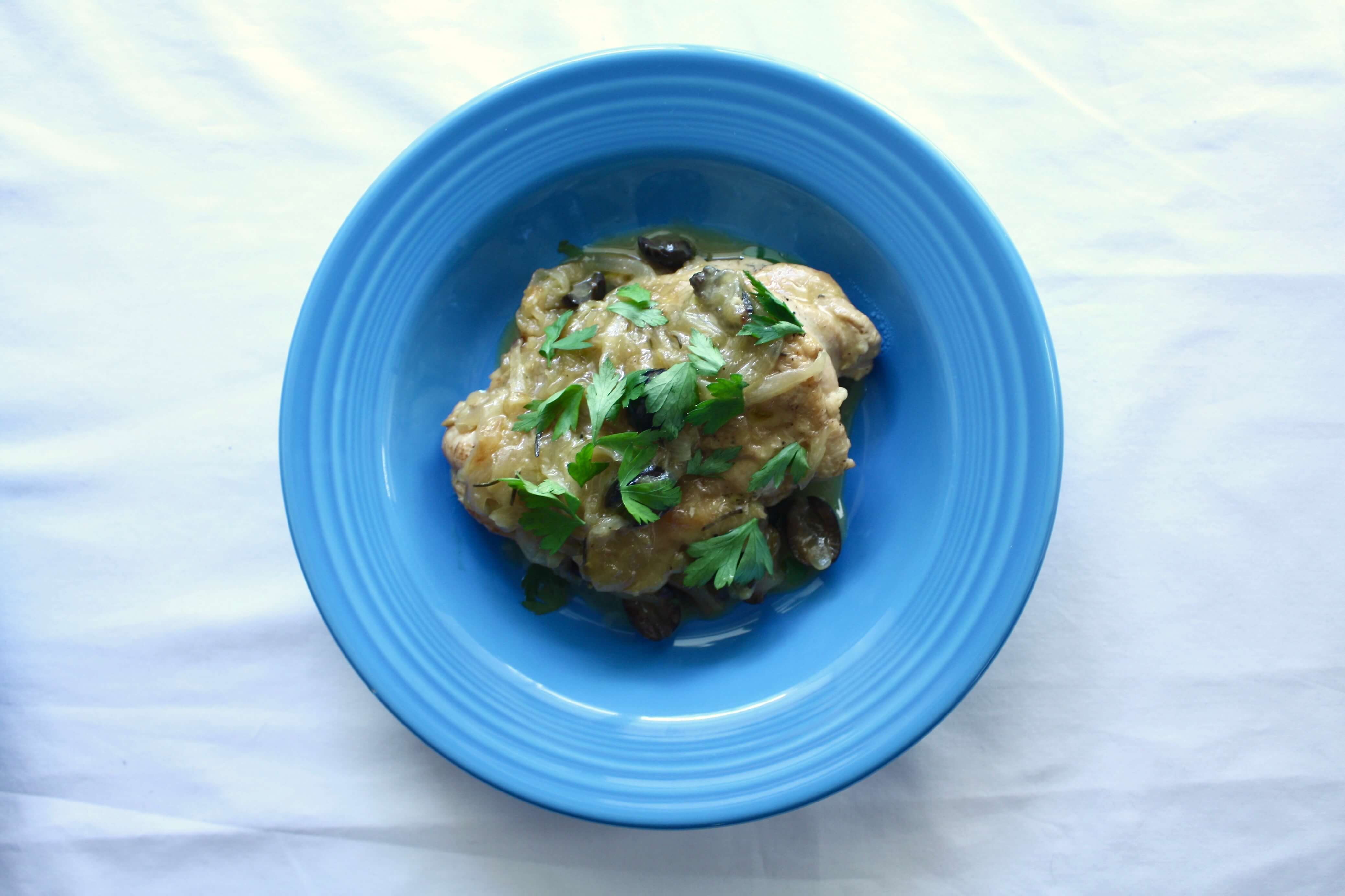 鶏肉の白ワイン煮込み