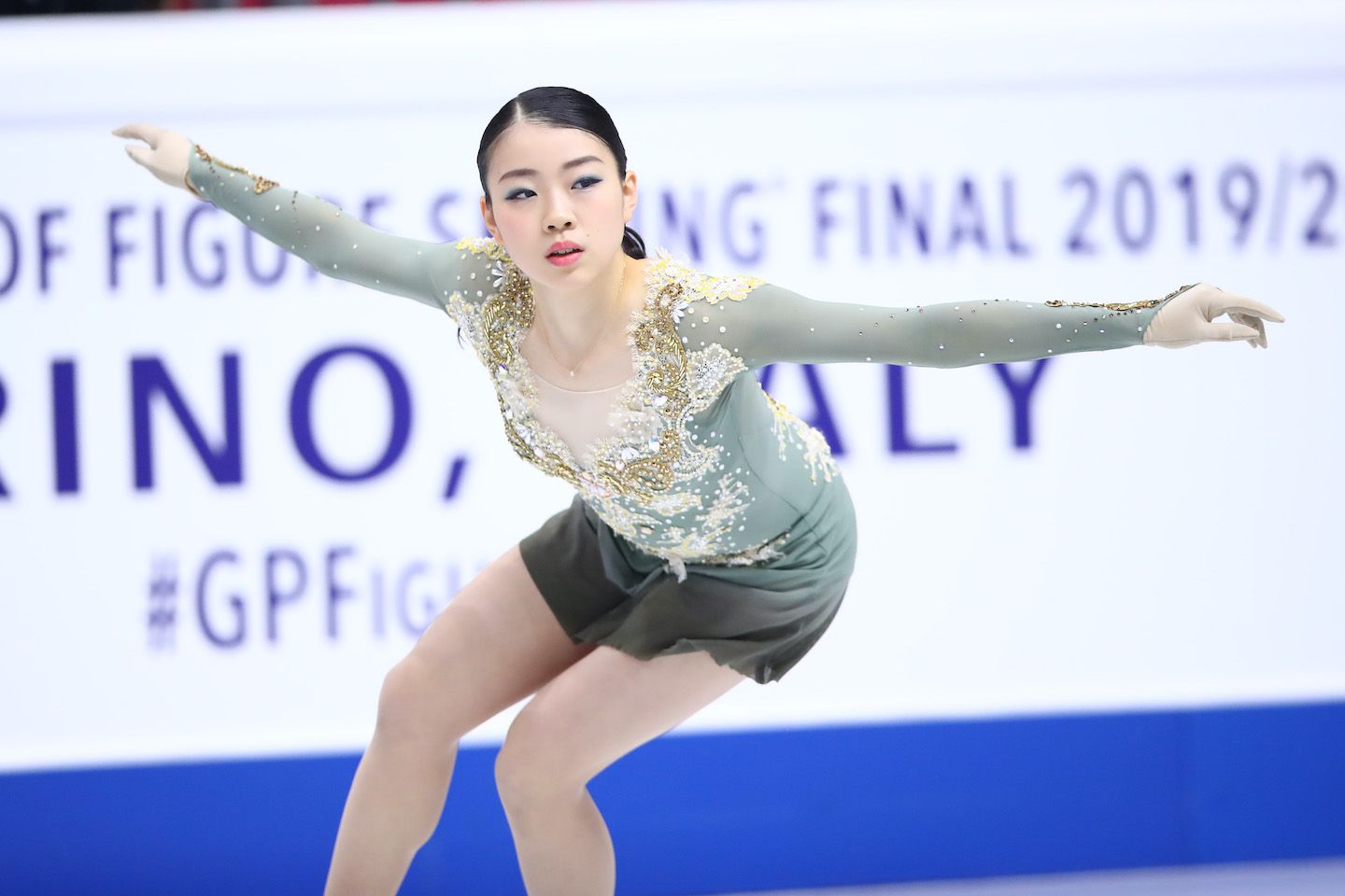 トム・ディクソン氏振り付けのフリー「International Angel of Peace」。写真:長田洋平/アフロスポーツ