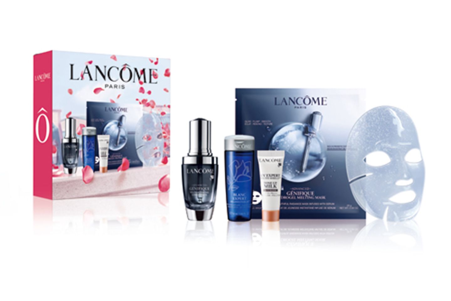 数量限定キット「ジェニフィック キット」■30ml ¥10,000(税抜)■50ml ¥13,500(税抜)<セット内容>ジェニフィック アドバンスト 30mL/50mL、またはジェニフィック アドバンスト デュアル コンセントレート 20mL(現品)・ジェニフィック アドバンスト ハイドロジェル メルティングマスク(シート状マスク)×1枚