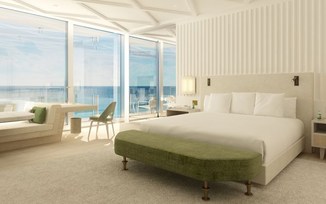 フォーシーズンズホテル アット ザ サーフクラブ(Four Seasons Hotel at The Surf Clubの部屋内観