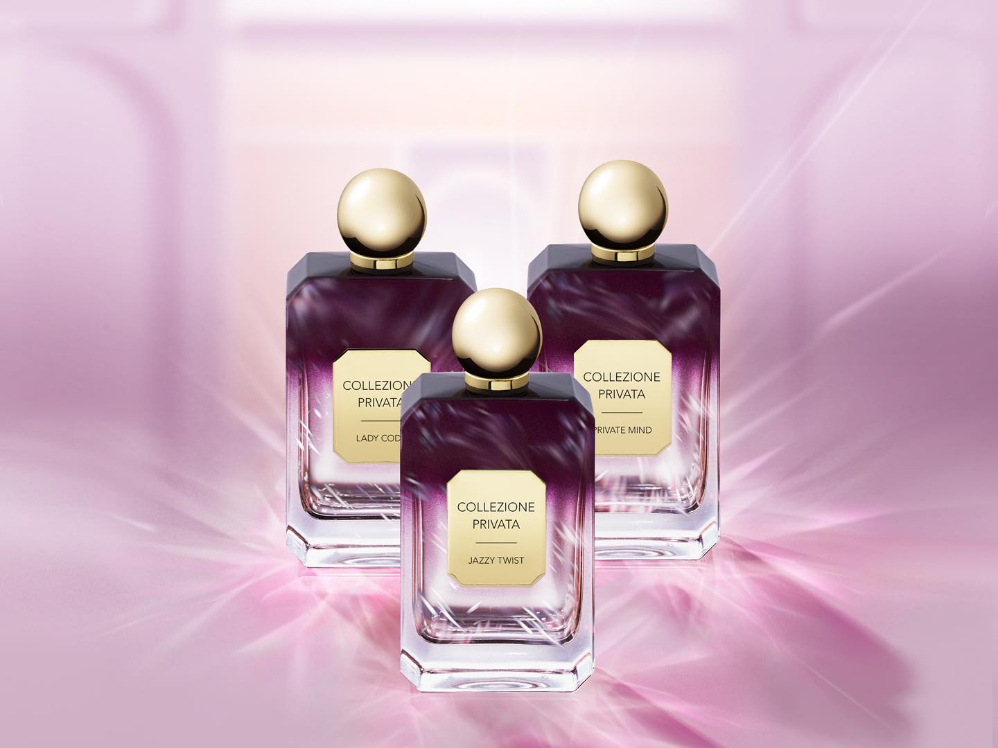 ヴァルモン Collezione Privara 右から/PRIVATE MIND、JAZZY TWIST、LADY CODE 各100ml ¥30,000(2020年2月1日発売)
