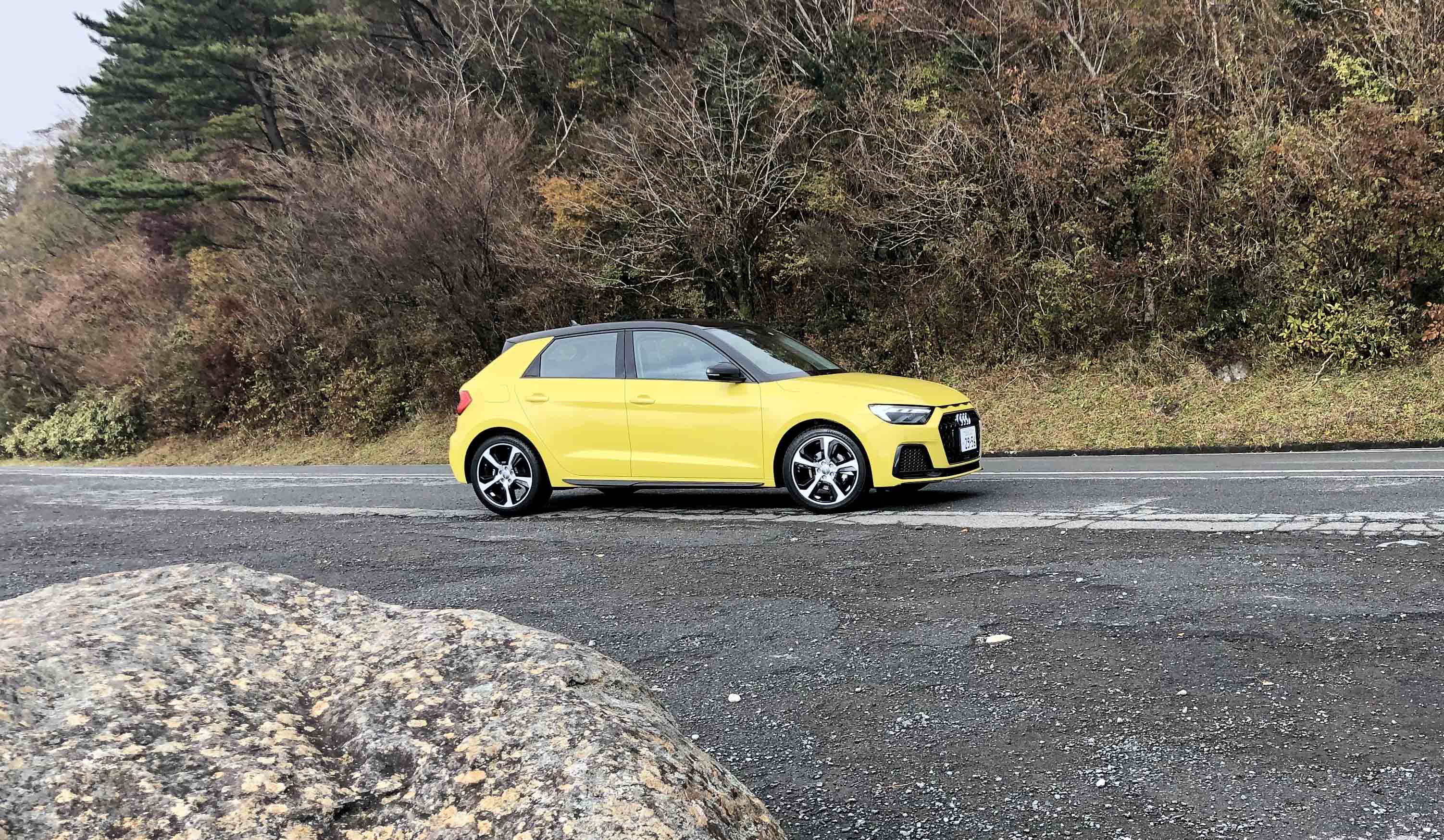 パイソンイエローにミトスブラックのルーフによるコントラストカラー仕様。