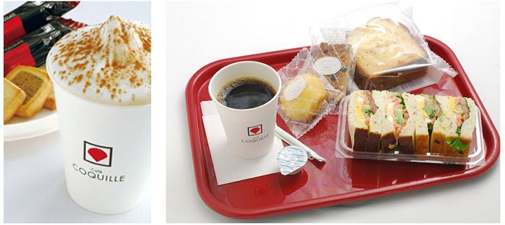 ちょっとした時間の合間にもおいしくいただけるコーヒー、サンドイッチ、デニッシュも豊富