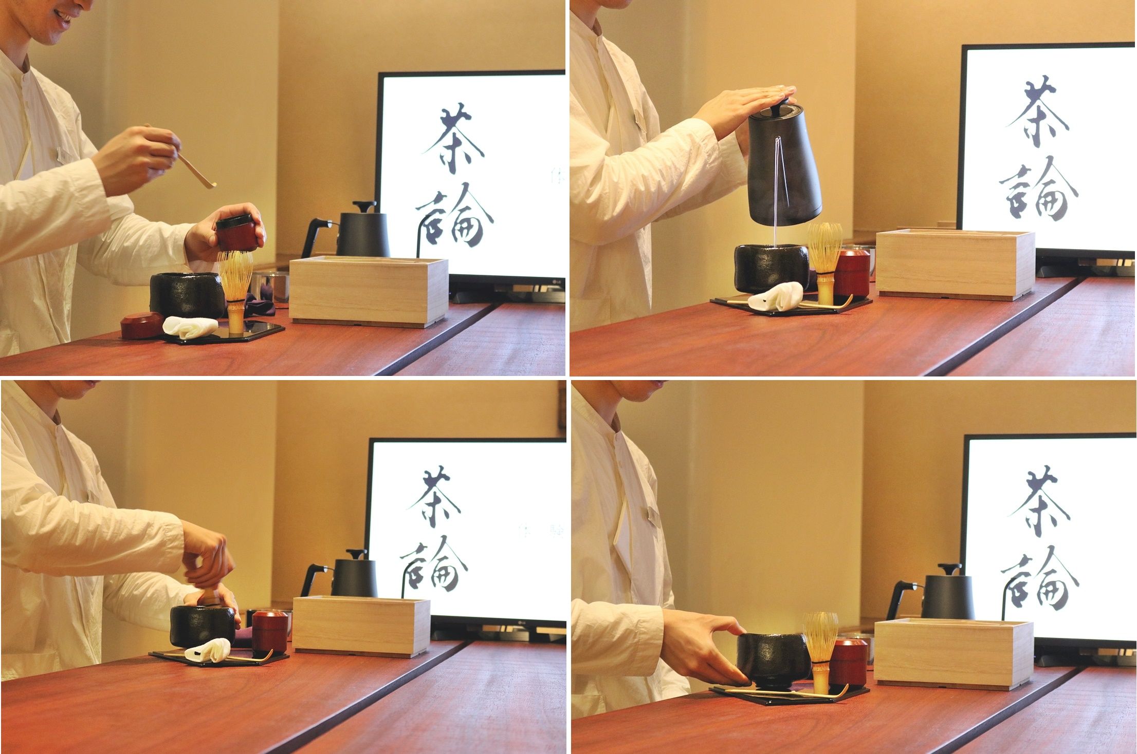 無駄のない所作でササッと取り回されていく様子が美しく…ついつい見とれてしまいました。