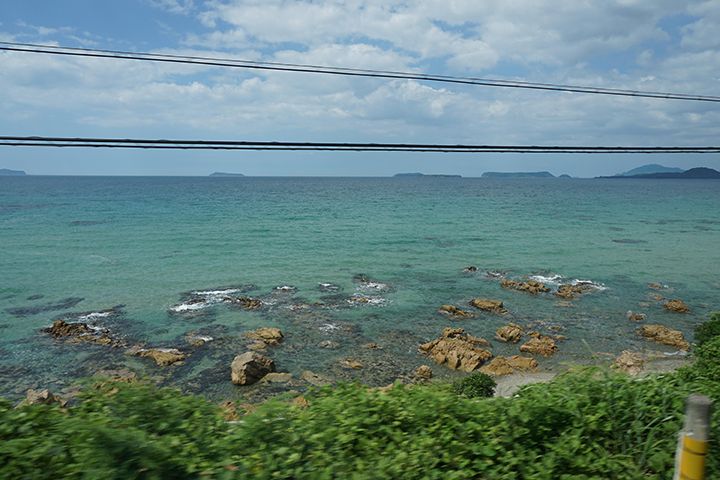 三見駅~玉江駅の車窓