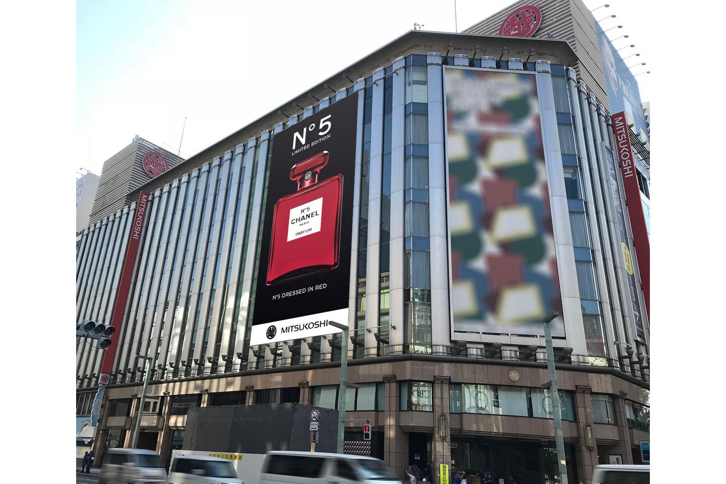 銀座三越の広告ビジュアル