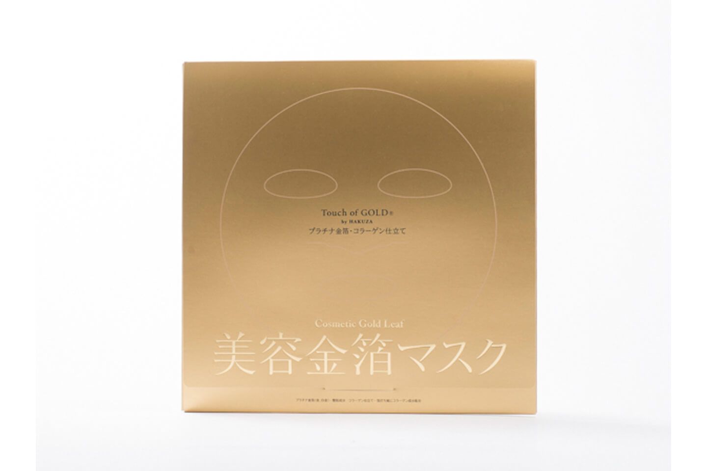 美容金箔マスク プラチナ金箔・コラーゲン仕立て¥6,264(税込)