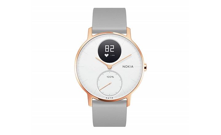 Withings(Nokia)「Steel HR」スマートウォッチ 心拍&アクティビティモニター(36mmモデル)ローズゴールド/グレイ¥31,330(税込・参考価格)