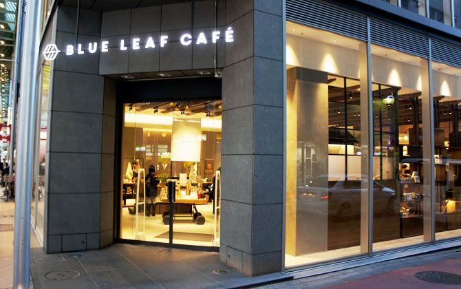 BLUE LEAF CAFÉのエントランス