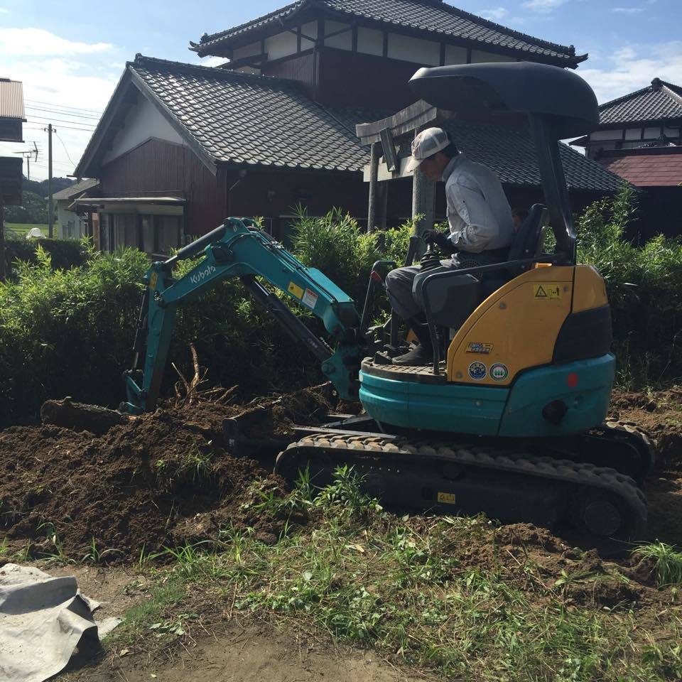 バラを存分に植えるスペースを確保