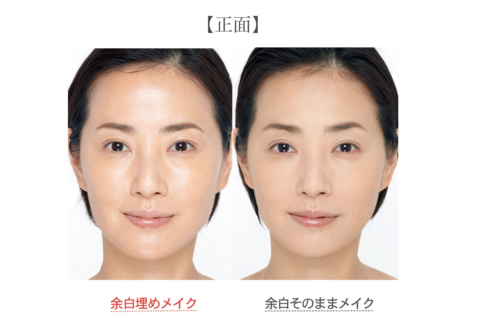 正面から見比べると・・・