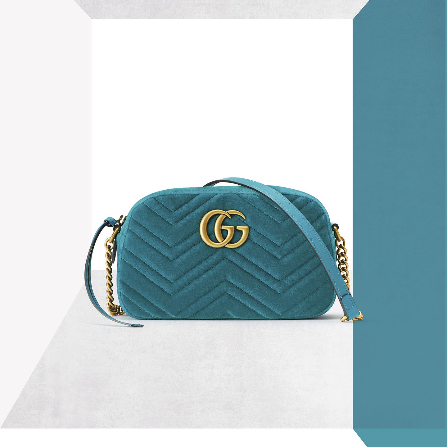 ショルダーバッグ 「GG MARMONT(GG マーモント)」¥149,040【縦13×横24×マチ7cm、カラー:パヴォーネ】