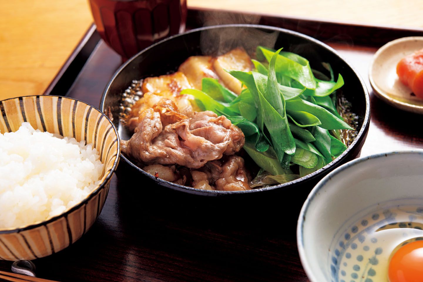 和牛のすき焼き定食¥5,500