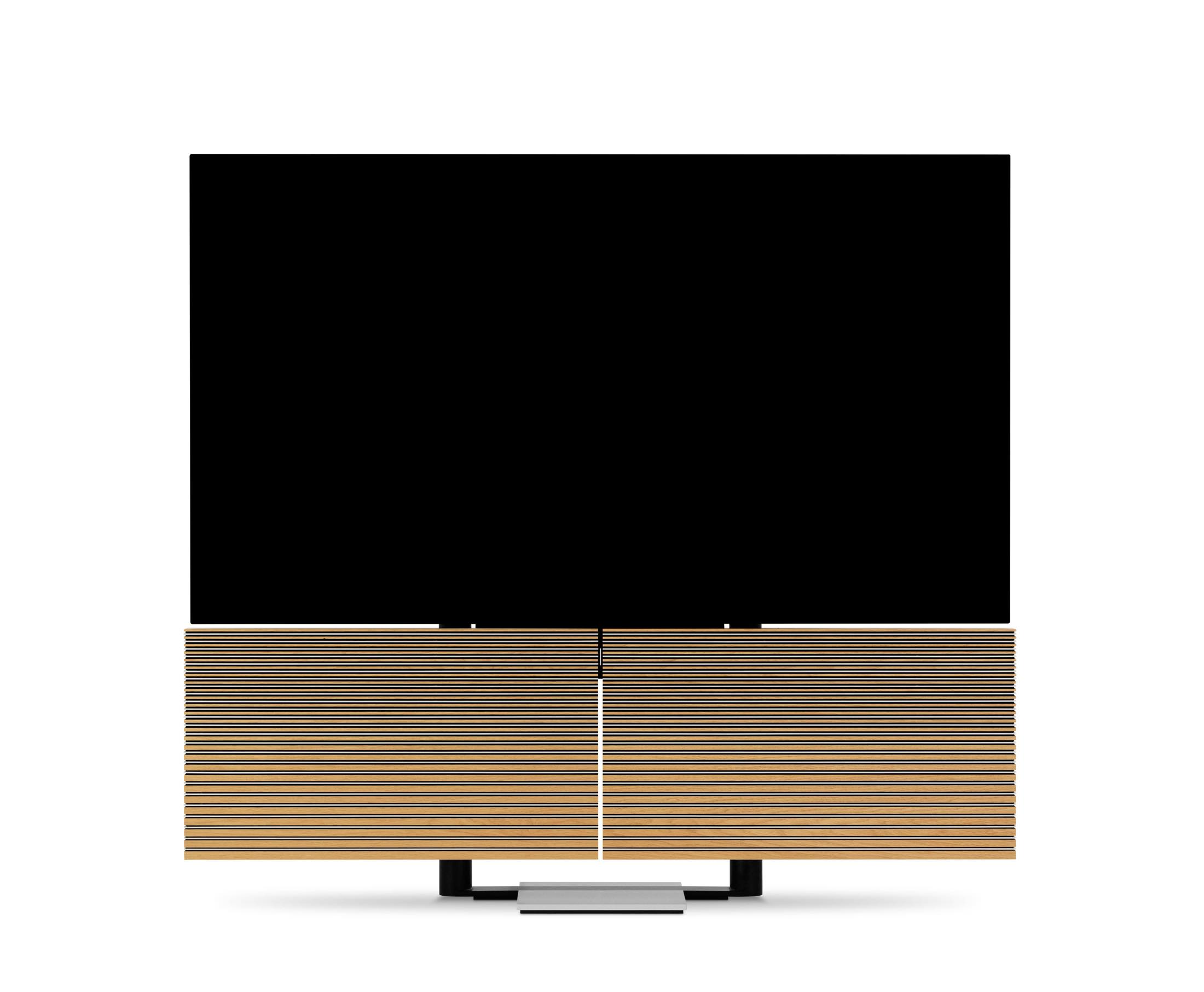 「BEOVISION HARMONY 65インチ」(オーク/アルミニウムカバー、フロアスタンド モデル)¥2,500,000