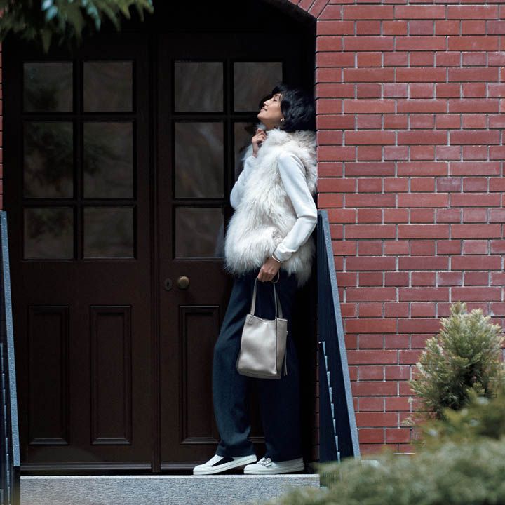 【7】白のファージレで洗練コーデ