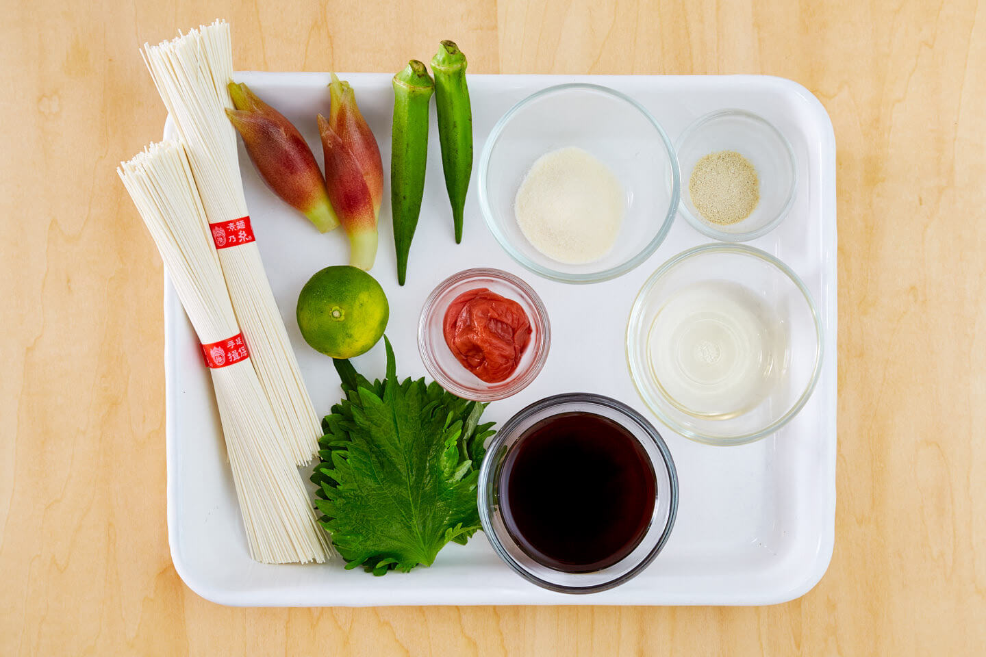 梅ジュレそうめんの材料