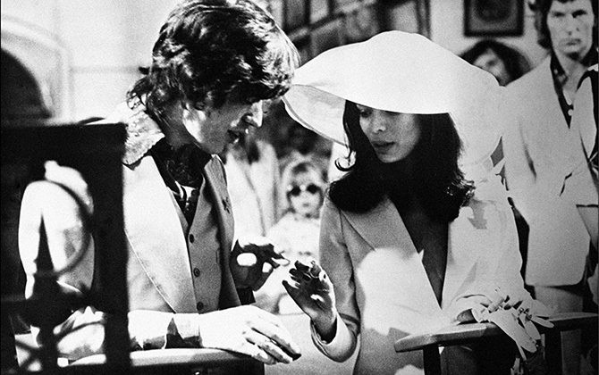 '70年代のセレブカップル、ビアンカ・ジャガーとミック・ジャガー