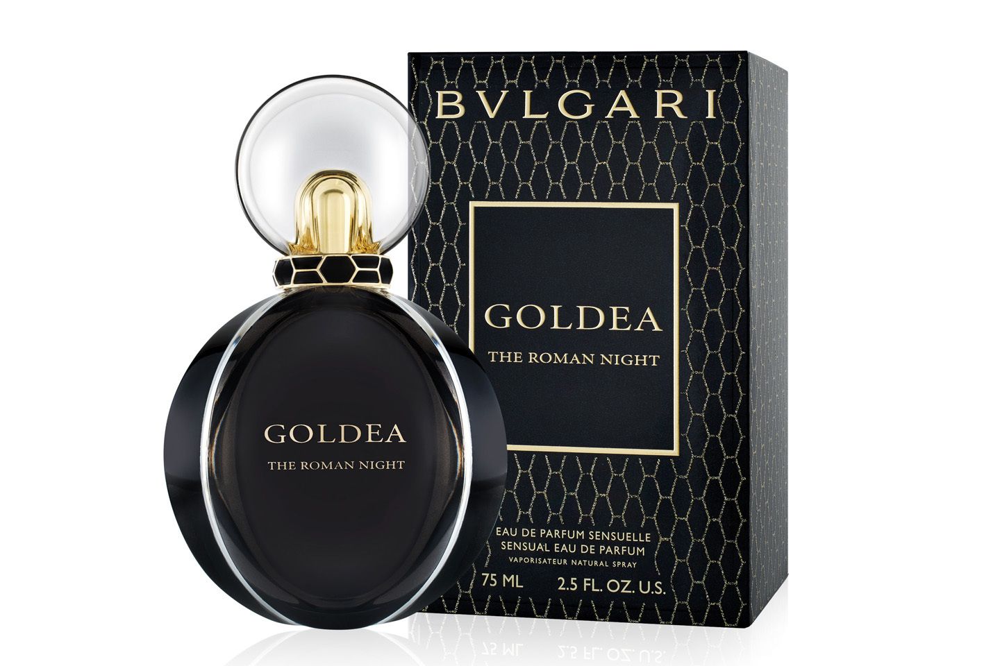 ブルガリ ゴルデア ローマン ナイト オードパルファム 50mL ¥11,800、75mL ¥14,100(ともに税抜)