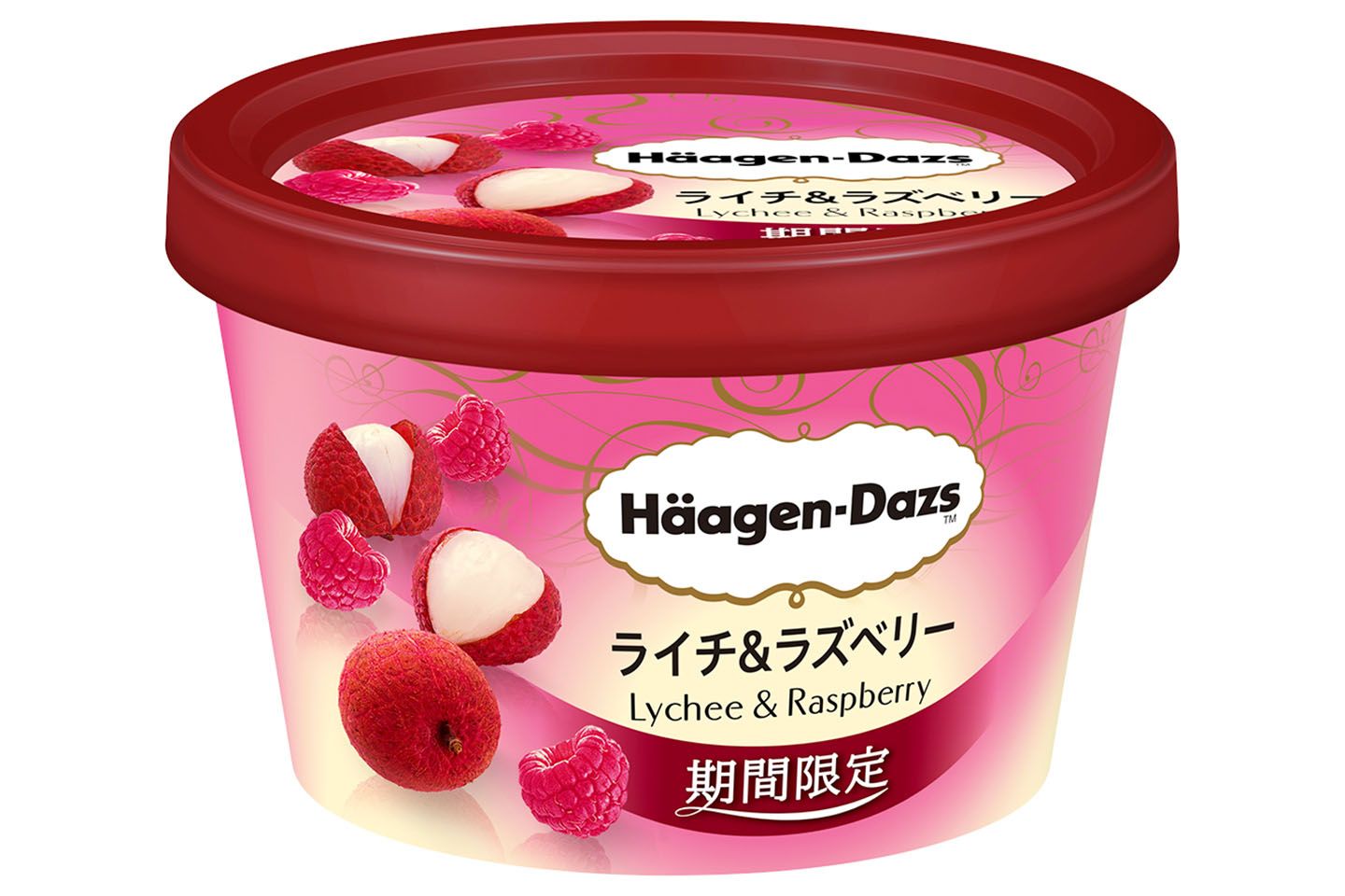 ミニカップ「ライチ&ラズベリー」(期間限定)¥295(税抜)