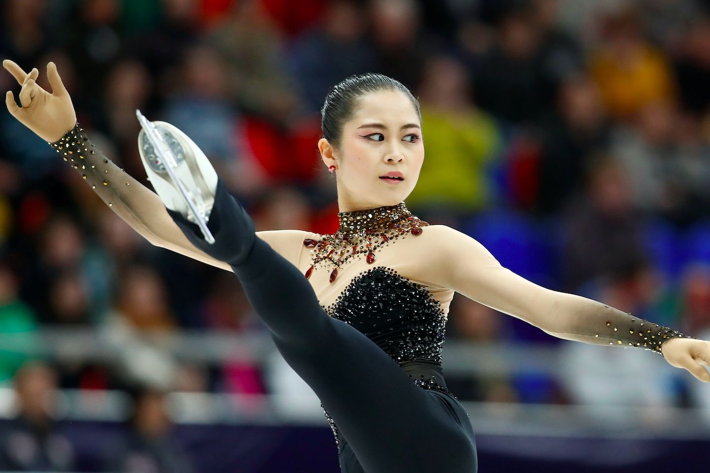 ロシア大会でのショートプログラム「Tabla and Percussion Soloほか」。写真:ロイター/アフロ
