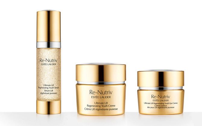 左から/リニュートリィブ UL セラム 30ml ¥36,000・リニュートリィブ UL クリーム 48g ¥36,000・リニュートリィブ UL アイ クリーム 14g ¥17,000(すべて税抜)